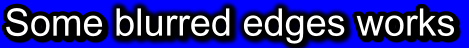 Blur edges with outline example