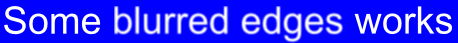 Blur edges example