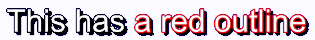 Outline color example