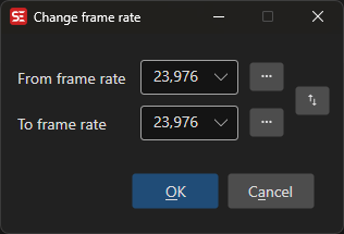 Change Frame Rate