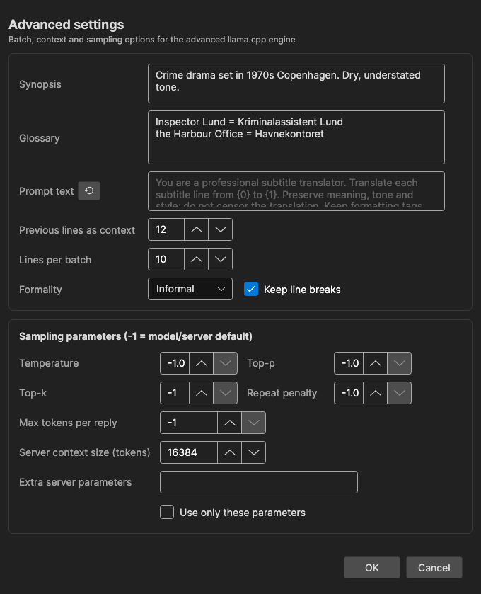 Advanced Settings