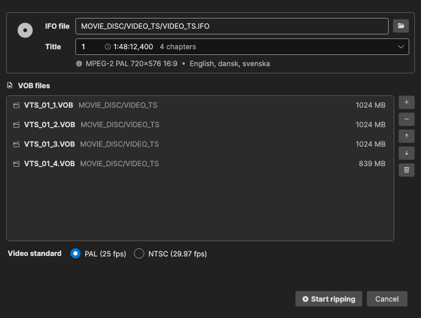 Import Subtitles from DVD