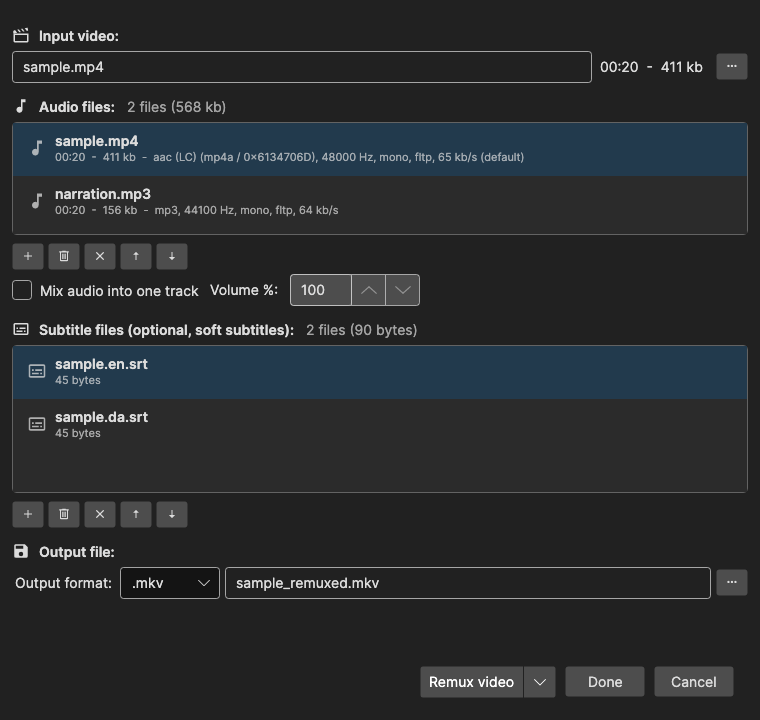 Remux Video